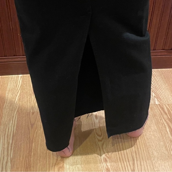 Zara Elegant raw edge Black Strapless Dress - Picture 8 of 8